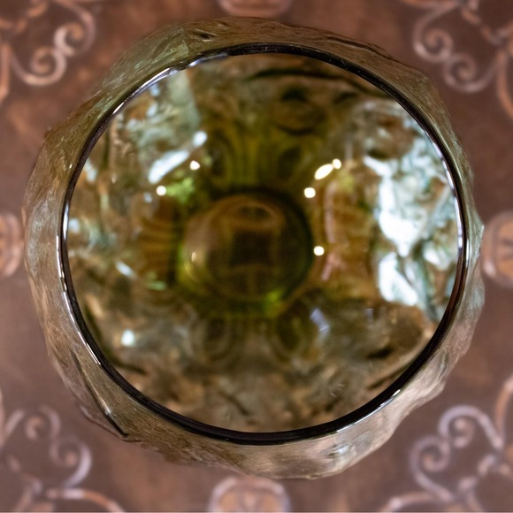 Seneca Driftwood Roly Poly Glasses Set of 6 Olive Green | Textured Rocks Glasses - Picture 10 of 11